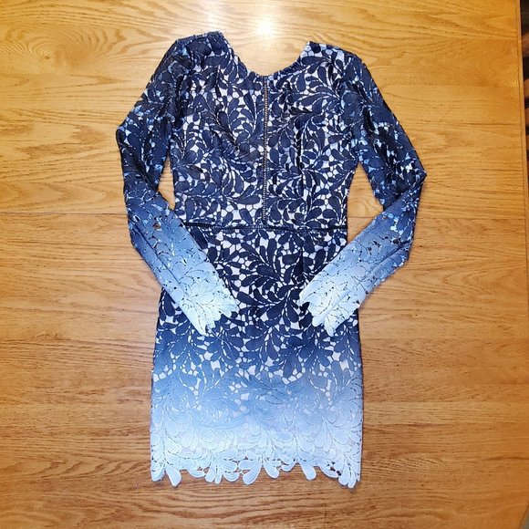 Lulus Dresses & Skirts - Blue Lace Mini Dress